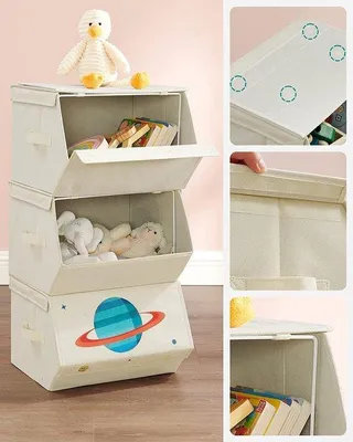 Image de Panier à jouets pour chambre d'enfant