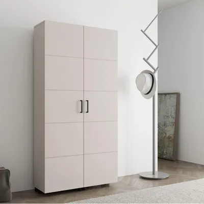 Immagine prodotto di Bled - Scarpiera, 92x33x185h cm Bianco Crema, 15 Ripiani