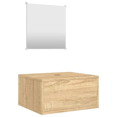 Immagine prodotto di Set Mobili da Bagno 2 pz Rovere in Legno Multistrato