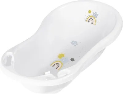 Obrázok produktu pre keeeper  1842610029700 keeeper kids Babywanne "maria Rainbow", mit Stöpsel, weiß