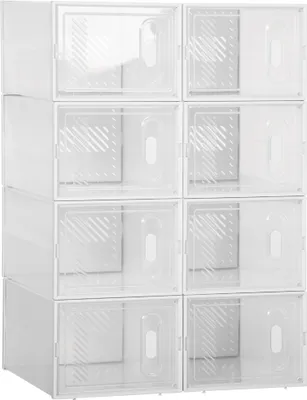 Produktbild von ModularesRegalsystemmit8Fächern,Steckregal,25cmx35cmx19cm,Transparent