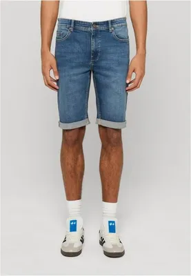 Obrázek produktu pro Pánské kraťasy Urban Classics Basic Slim Fit Jeans Shorts mid deep blue washed - 38