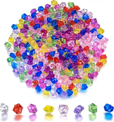 Productafbeelding van Decoratieve diamanten - Acryl kristallen - Tafeldecoratie - Onregelmatige vorm - 300 stuks - Kleurrijk