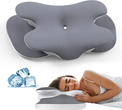 Zdjęcie produktu dla Poduszka z pianki memory o ergonomicznym kształcie, zapewniająca wsparcie dla szyi