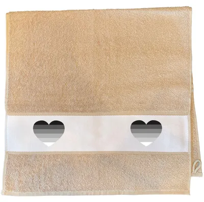 Produktbild von Huuraa Handtuch Heterosexuell Flagge LGBTQ Herz 50x100cm Sand Baumwolle Handtuch Geschenkidee
