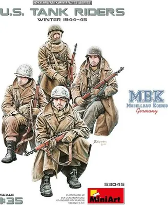 Image de Les tankistes américains, hiver 1944-45 (4 fig.) / 1:35
