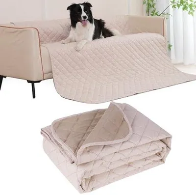 Produktbild von Famanu Hundedecke Waschbar - Möbelbeschermer - Umkehrbar - Kratzfest - 157 x 127 cm - Geeignet für Hunde/Katzen - Haustierdecke