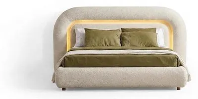Immagine prodotto di Letto matrimoniale, comodo, spazioso, morbido, elegante, color beige, moderno, nuovo