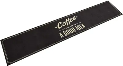 Produktbild von Küchenteppich Waschbar Kaffee 60x300 cm Samt