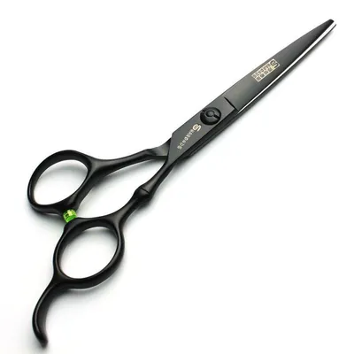 Produktbild von Haarschere 5,5 Zoll Schwarz 440c Edelstahl Präzises Trimmen Ergonomisch