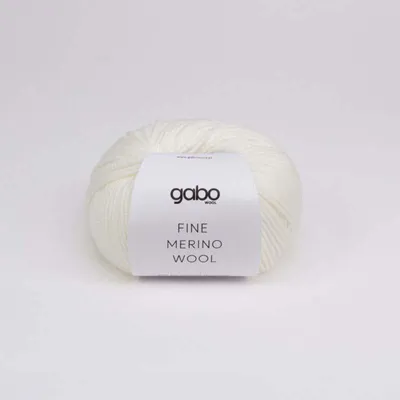 Produktbild von Feinste Merino Wolle: Weich, Elastisch & Maschinenwaschbar, 50g, Weiß/Cremefarben