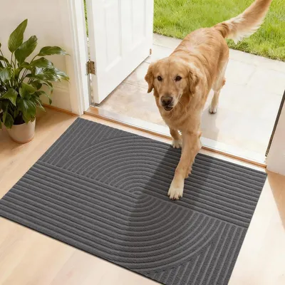 Immagine prodotto di Tappetino antiscivolo per interni ed esterni, 50x80 cm, nero o grigio