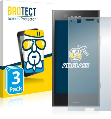 A product shot of a screen protector packaging and a smartphone with the screen protector applied.