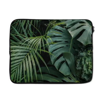 Produktbild von MuchoWow® Laptop Hülle 15 Zoll Pflanzen - Dschungel - Blätter - Tropisch Laptoptasche - Laptoptasche - Sleeve - Rundum-Schutz