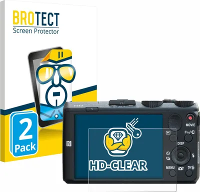 Produktbild von 2x Für Sony Cyber-Shot DSC-HX60 Schutzfolie BROTECT Displayschutz Display Schutz Folie Klar Transparent