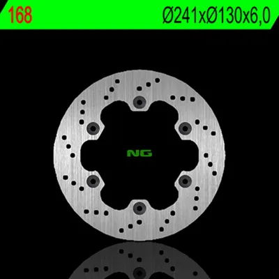 Produktbild von Ng Bremsscheibe Hinten Für Kawasaki Gpx 600R '88-'96 (241X130X6) (4X10.5Mm)