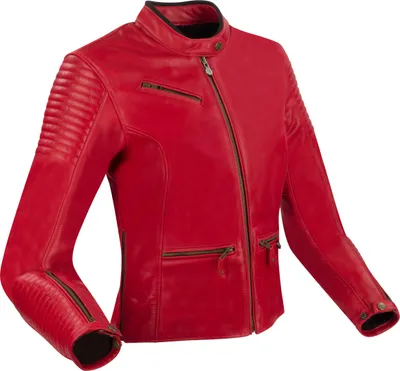 Image de Veste en cuir Segura Curve Rouge 36 Femme Rouge 36
