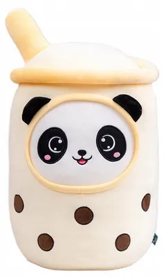 Produktbild von Granda Kuscheltier Bubble Tea Panda Gelb 23 cm