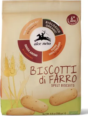 CIASTKA ORKISZOWE DLA DZIECI OD 6 MIESIĄCA BIO 250 g - ALCE NERO