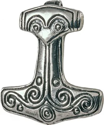 Produktbild von Thorhammer Schmuck Anhänger 925er Silber - Thorhammer - 23x25mm