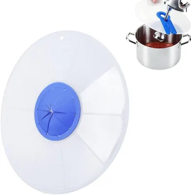 Imagen del producto de Protector contra salpicaduras para cuenco de cocina con tapa de silicona