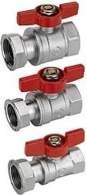 Zdjęcie produktu dla Kugelhahn mit Flügelgriff mit loser Überwurfmutter 1" x 1" 86 mm Wassergeräte