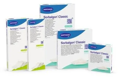 Produktbild von Hartmann Sorbalgon Classic Calciumalginat-Wundauflage 10x20 cm | Packung (5 Stück)