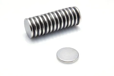 Produktbild von Neodym-Magnete zylindrisch 20 x 2,5 mm 10 Stück N38