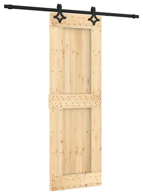 Immagine prodotto di Porta scorrevole Naturale e Nero 70 x 210 cm