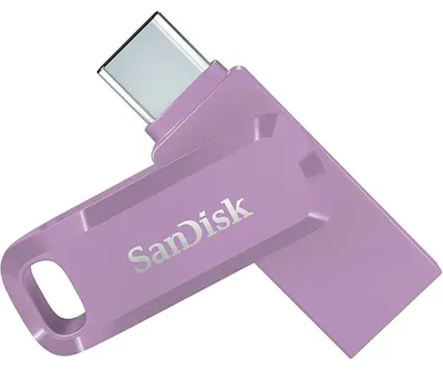 Productafbeelding van SanDisk Ultra Dual Drive Go - USB-flashgeheugen - 128 GB - USB 3.2 Gen 1 / USB-C - Lavendelkleurig