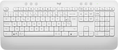 Produktbild von Logitech 920-010968, Volle Größe (100%), Kabellos, Bluetooth, Membran Key Switch, AZERTY, Weiß