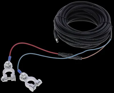 Immagine prodotto di Kerbl Batteriekabel Klinkenstecker, +/- Schraubklemmen, 8 m, Zubehör, 70619