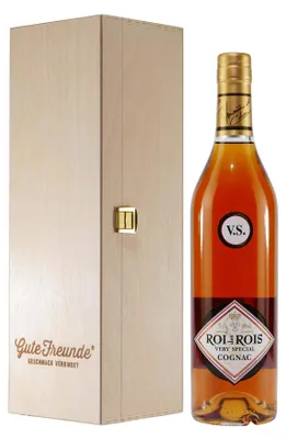 Produktbild von Roi des Rois Cognac V.S. mit Geschenk-Holzkiste