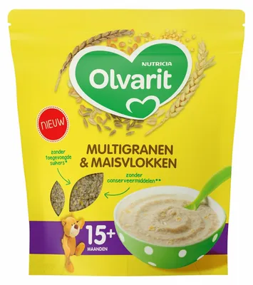 Productafbeelding van Olvarit 15m+ Multigranen & Maisvlokken (200 gr)