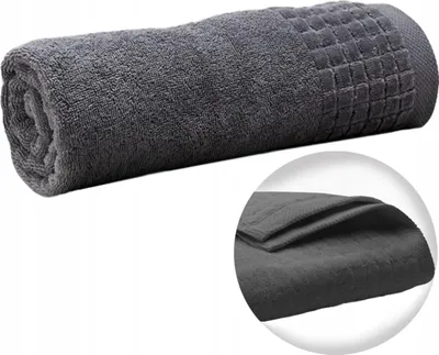 Imagen del producto de Toalla de baño de rizo de algodón, 70x140 cm, de alta absorción, fabricada con material polaco de alta calidad