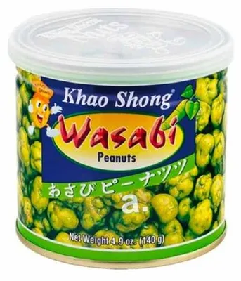 Image de Khao Shong Cacahuètes Wasabi Snack Culture pour les amateurs de piquant 140g