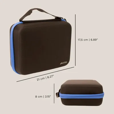 Imagen del producto de Organizador para modelismo, bolsa acolchada con espuma, capacidad para 30 botellas, maletín portátil con asa