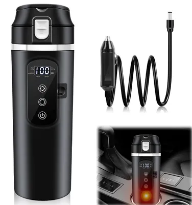 Auto-Heißwasserbereiter 500 ml, 12/24 V, LCD-Display, 45-100 W