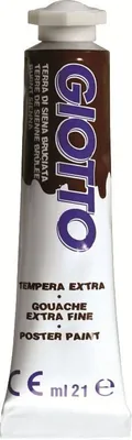 Produktbild von Giotto Tempera 21 ml Tube Gebranntes Siena - Wasserbeständige undurchsichtige Farbe