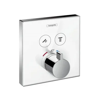 Produktbild von Hansgrohe ShowerSelect Glass, Waschbecken, Chrom, Weiß