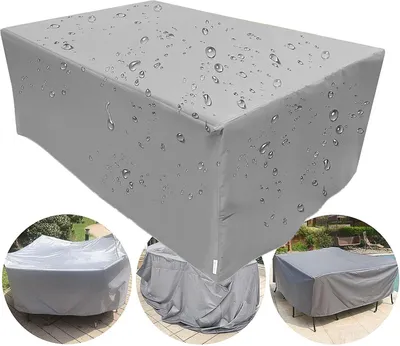 Produktbild von Rechteckige Schutzhülle für Gartenmöbel, Gartentischabdeckung, wasserdicht und atmungsaktiv, 120 × 60 × 90 cm