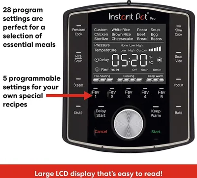 Zdjęcie produktu dla Elektryczny multicooker Instant Pot Pro 10 w 1 o mocy 1200 W