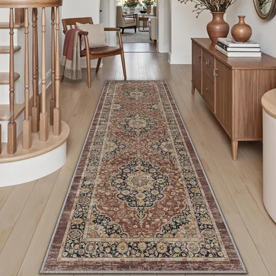 Productafbeelding van Tapijtlopers voor hal 60 x 150 cm, Antislip Vintage Ganglopers Wasbare