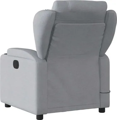 Produktbild von vidaXL Massagesessel Hellgrau Stoff
