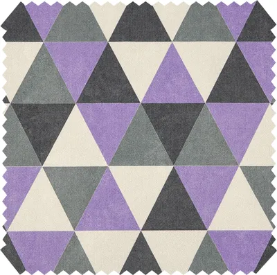 Produktbild von novely® ORMONT MERING - Samtiger Chenille-Stoff - Robuster Möbelstoff mit Dreieckmuster - Polsterstoff in fünf Farben - Pflegeleichte Meterware 1lfm - Farbe: 05 Grau Lila