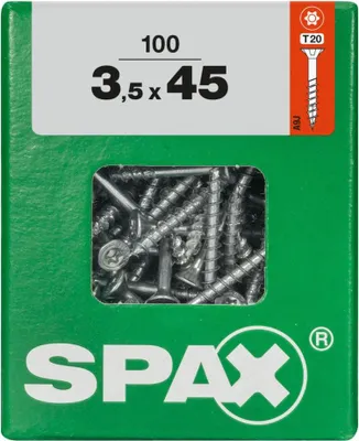 Produktbild von Spax Universalschrauben 3.5 x 45 mm TX 20 - 100 Stk.