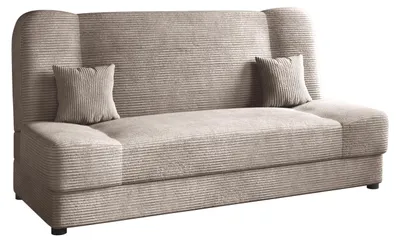 Produktbild von MIRJAN24 Schlafsofa Jonas Cord, Schlaffunktion und Bettkasten, Stilvoll Polstersofa (Farbe: Poso 03)