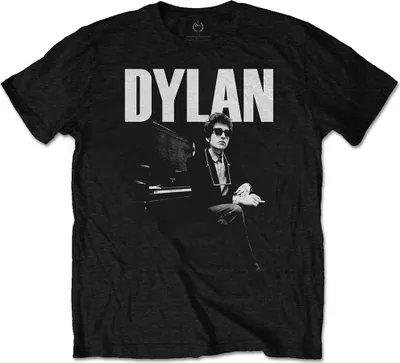 Produktbild von Bob Dylan At Piano Black L T-Shirt