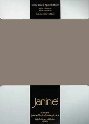 Produktbild von Janine Jersey Elastic Spannbetttuch 140x200 cm - 160x220 cm taupe