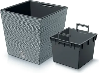Zdjęcie produktu dla nabbi Doniczka plastikowa DFS240 24 cm - szary beton